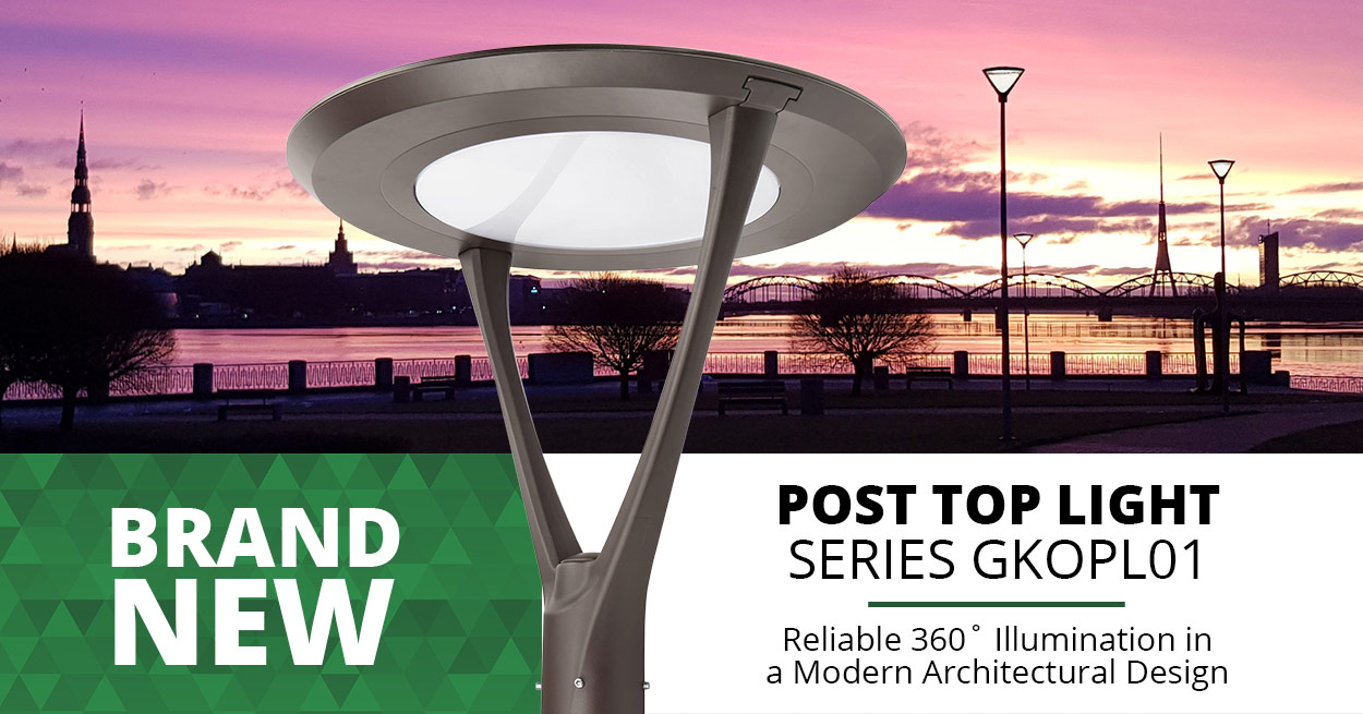 Introducing the Series GKOPL01 Post Top Light