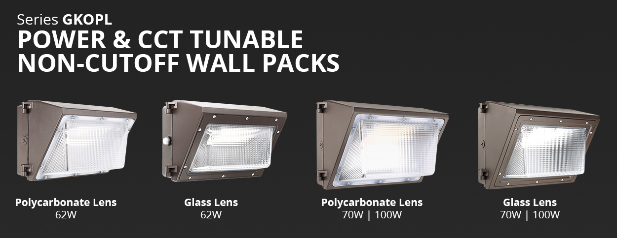 Series GKOWPG14 Power & CCT Tunable Wall Packs