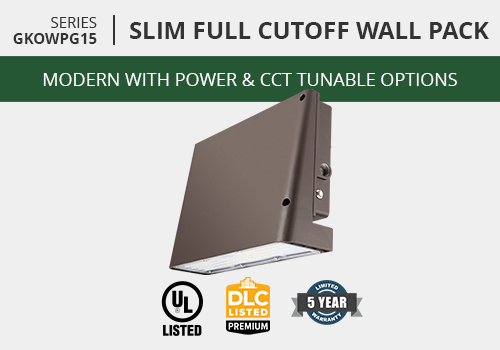 New Product: Slim Full Cutoff Wall Pack GKOWPG15