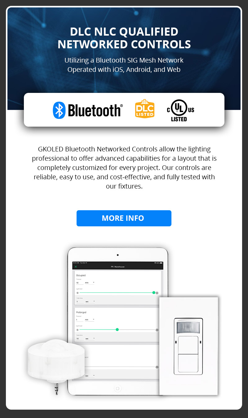 GKOLED Bluetooth Networked Controls